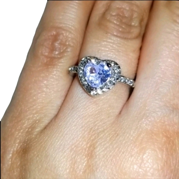 Cubic Zirconia Heart Ring - Picture 3 of 5